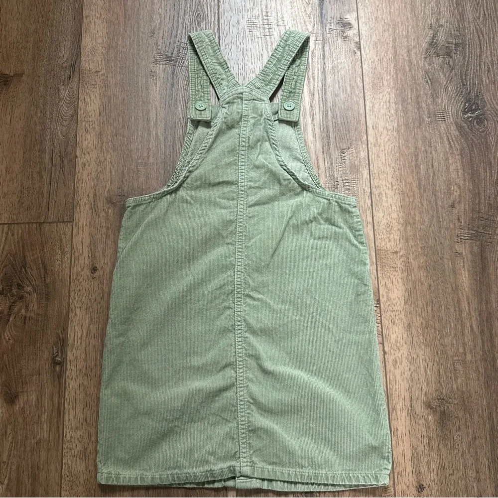 The Children’s Place Overall Dress, Green Corduroy, Spring, Size 10